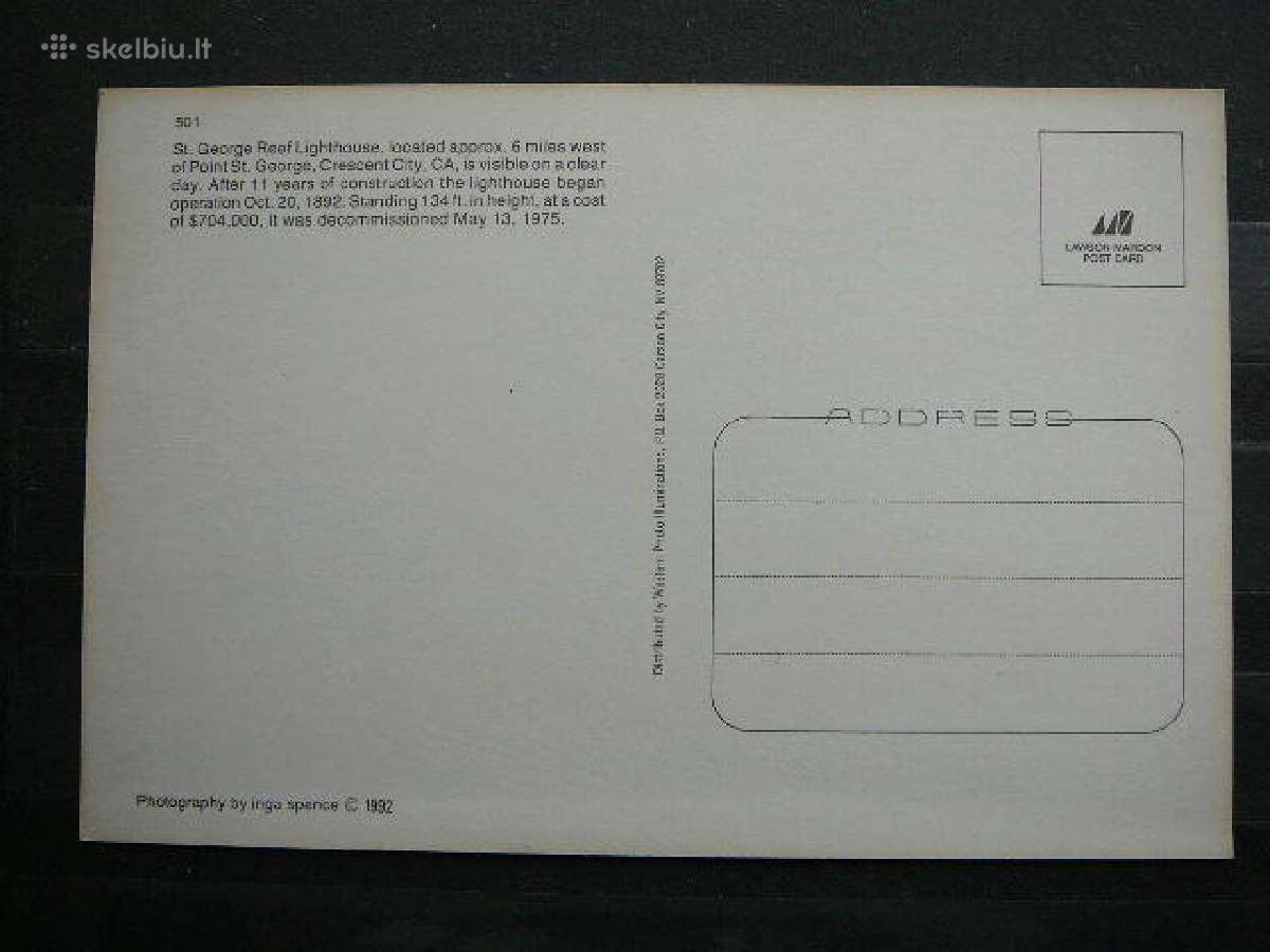 Svyturys - St.george Reef L/h Pc 1992 JAV svt113 - nuotraukos Nr. 2