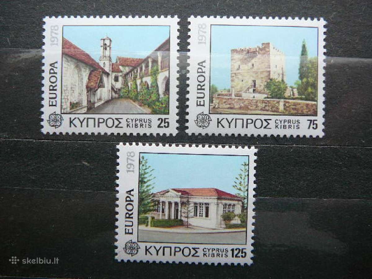 Europa Cept Kipras 1978 Architektura Mnh kp484