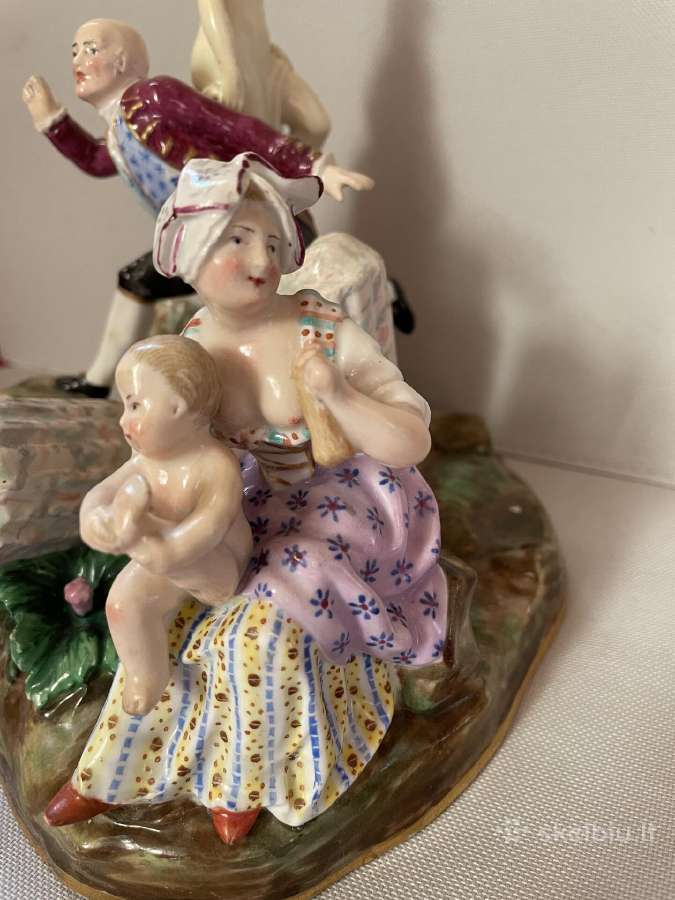 Meissen porcelianinė kompozicija - nuotraukos Nr. 2