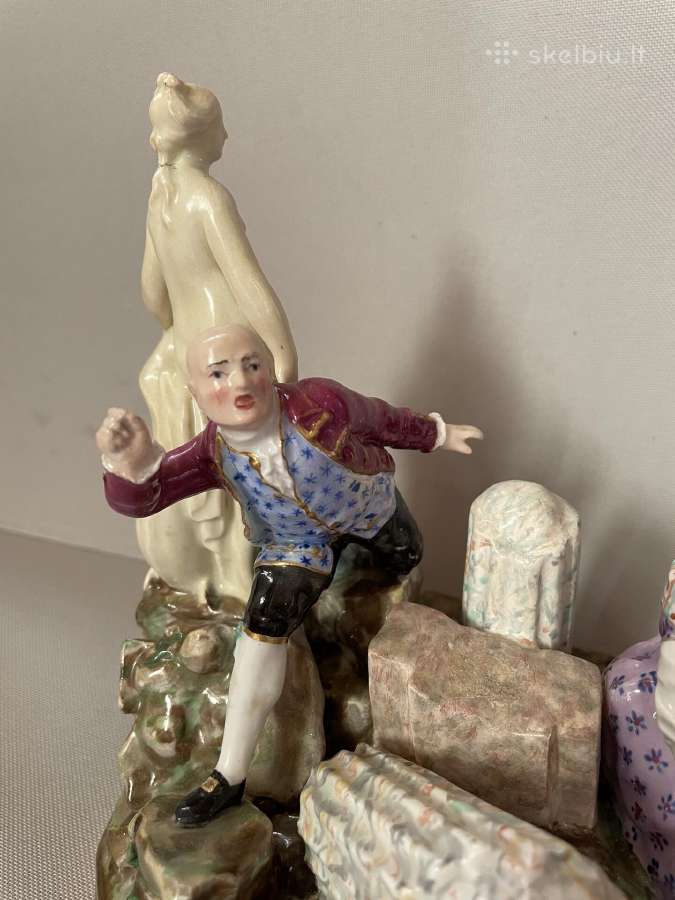 Meissen porcelianinė kompozicija - nuotraukos Nr. 3