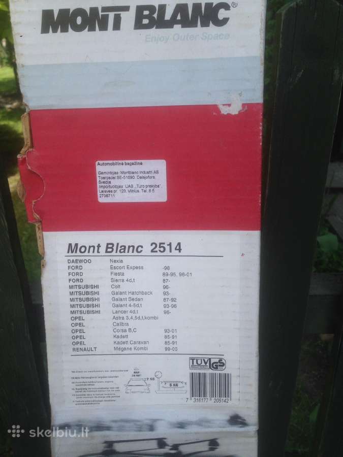 Automobilinė bagažinė Mont Blanc 2514
