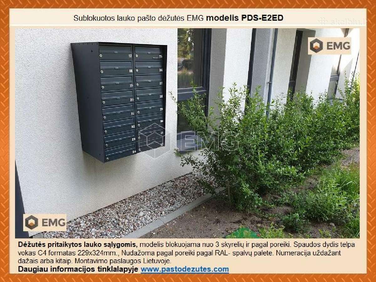 Sublokuotos pašto dėžutės - nuotraukos Nr. 13