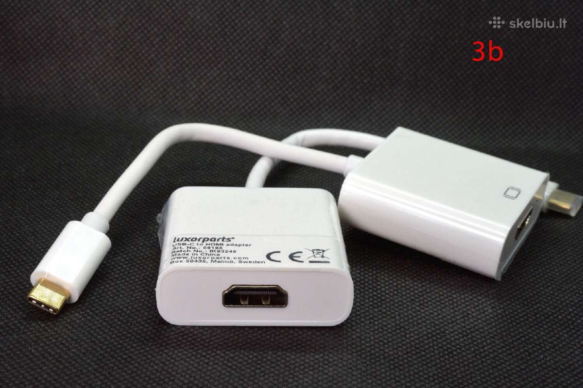 MacBook Pro, iPad Hub, Type-c HD-4k, Hdmi Nauji - nuotraukos Nr. 19