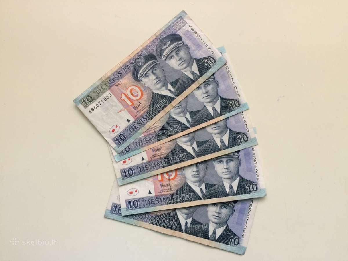 Dešimt litų banknotas 10 Litų