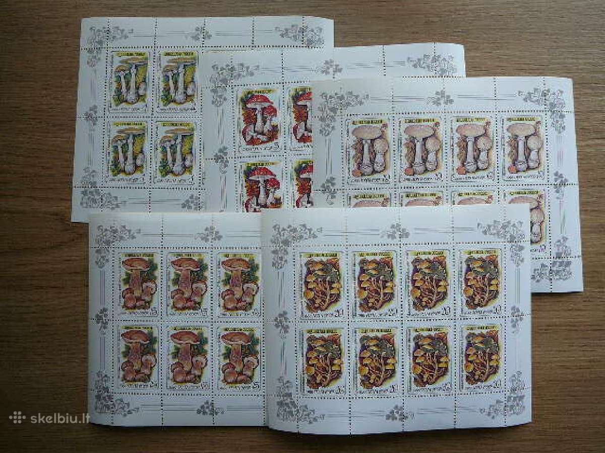 Grybai Ssr 1986 5xklb. Mnh s5603k