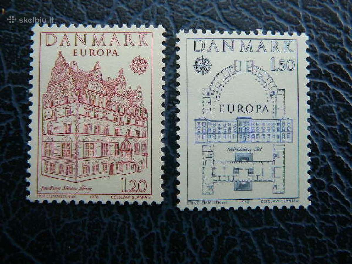 Europa Cept Danija 1978 Architektura Mnh dn662