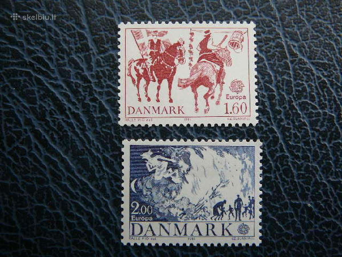 Europa Cept Danija 1981arkliai Mnh dn730