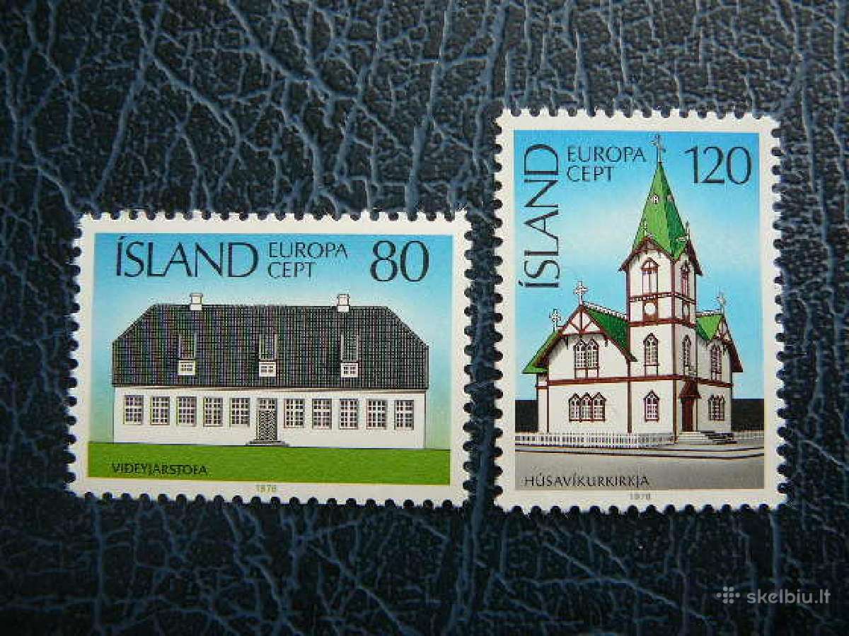 Europa Cept Islandija 1978 Architektura Mnh is530