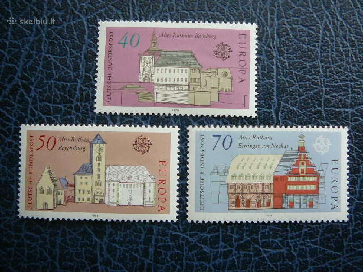 Europa Cept Vokietija 1978 Architektura Mnh vkt969