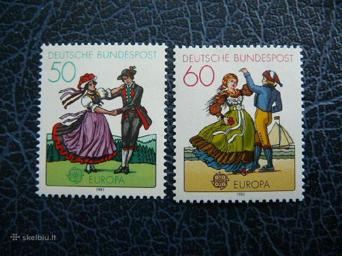 Europa Vokietija 1981 Nac. kostiumai Mnh vkt1096