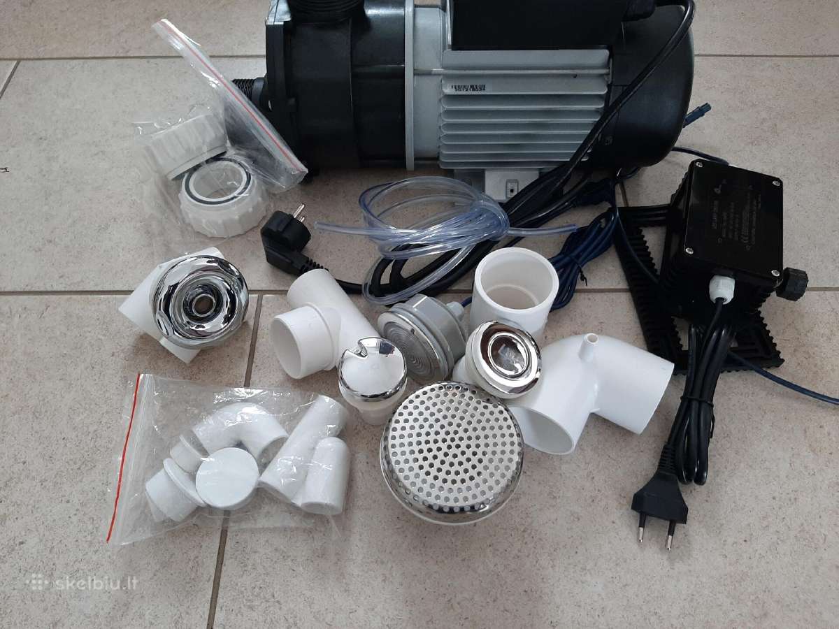 Jacuzzi sistema ir LED turiu vietoje