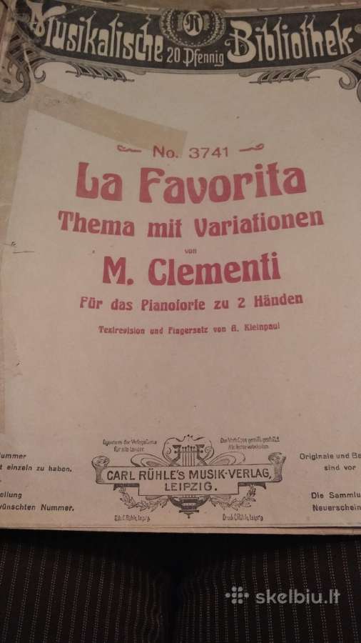 M.klementi natos fortepijonui