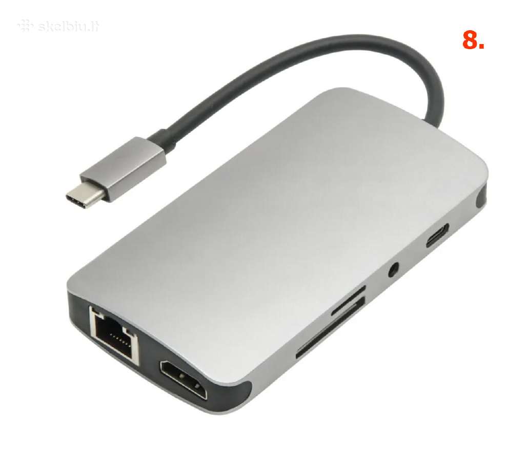 MacBook Pro, iPad Hub Type-c HD-4k, Hdmi Nauji - nuotraukos Nr. 13