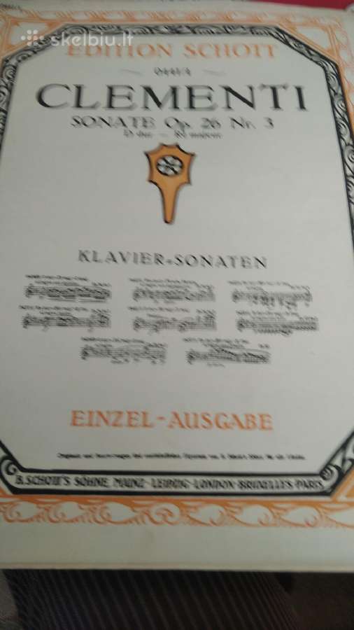 M.klementi Sonata fortepijonui