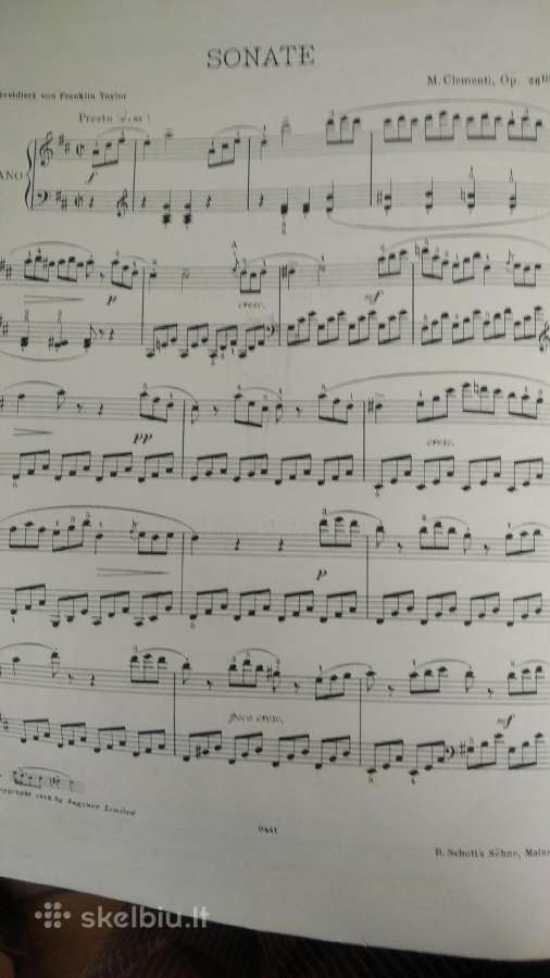 M.klementi Sonata fortepijonui - nuotraukos Nr. 2