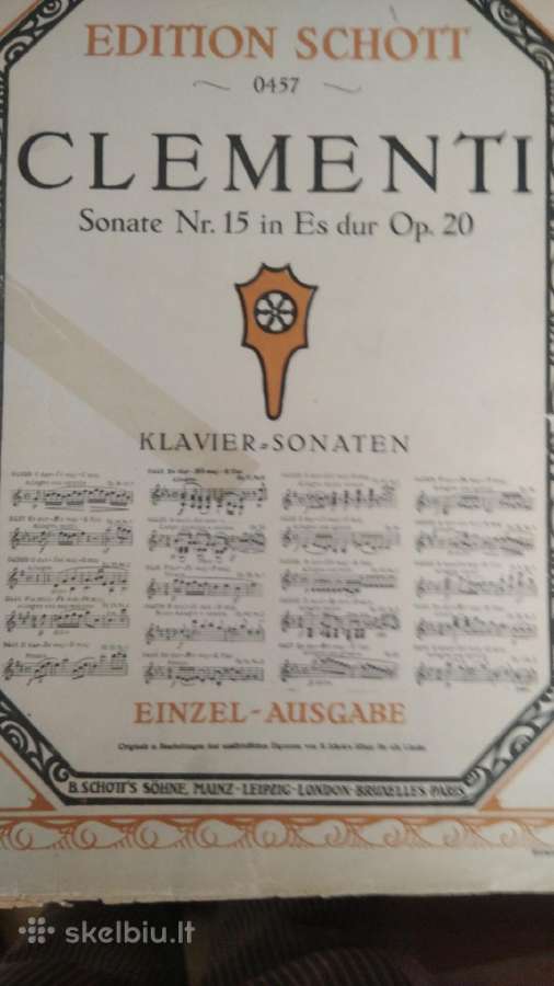 M.klementi Sonata fortepijonui