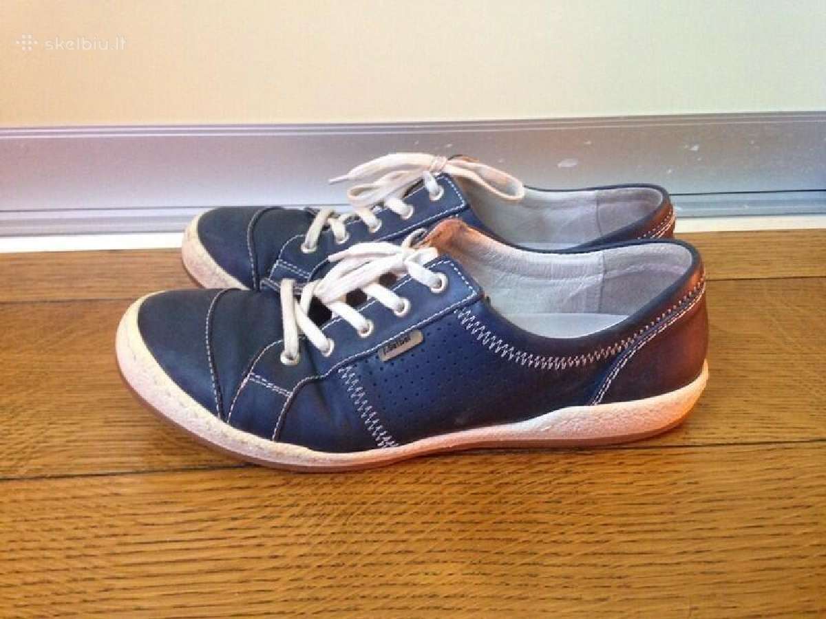 Josef Seibel Blue Denim Caspian Leather Sneaker - nuotraukos Nr. 11