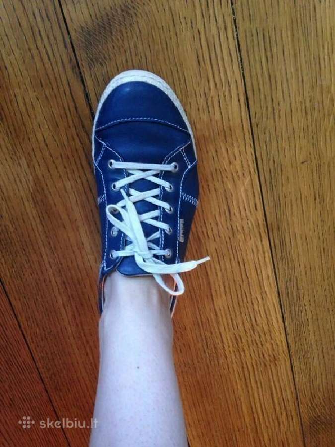 Josef Seibel Blue Denim Caspian Leather Sneaker - nuotraukos Nr. 13