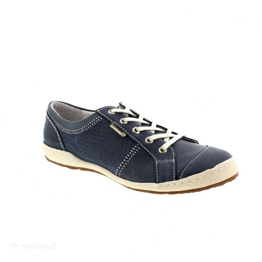 Josef Seibel Blue Denim Caspian Leather Sneaker - nuotraukos Nr. 6