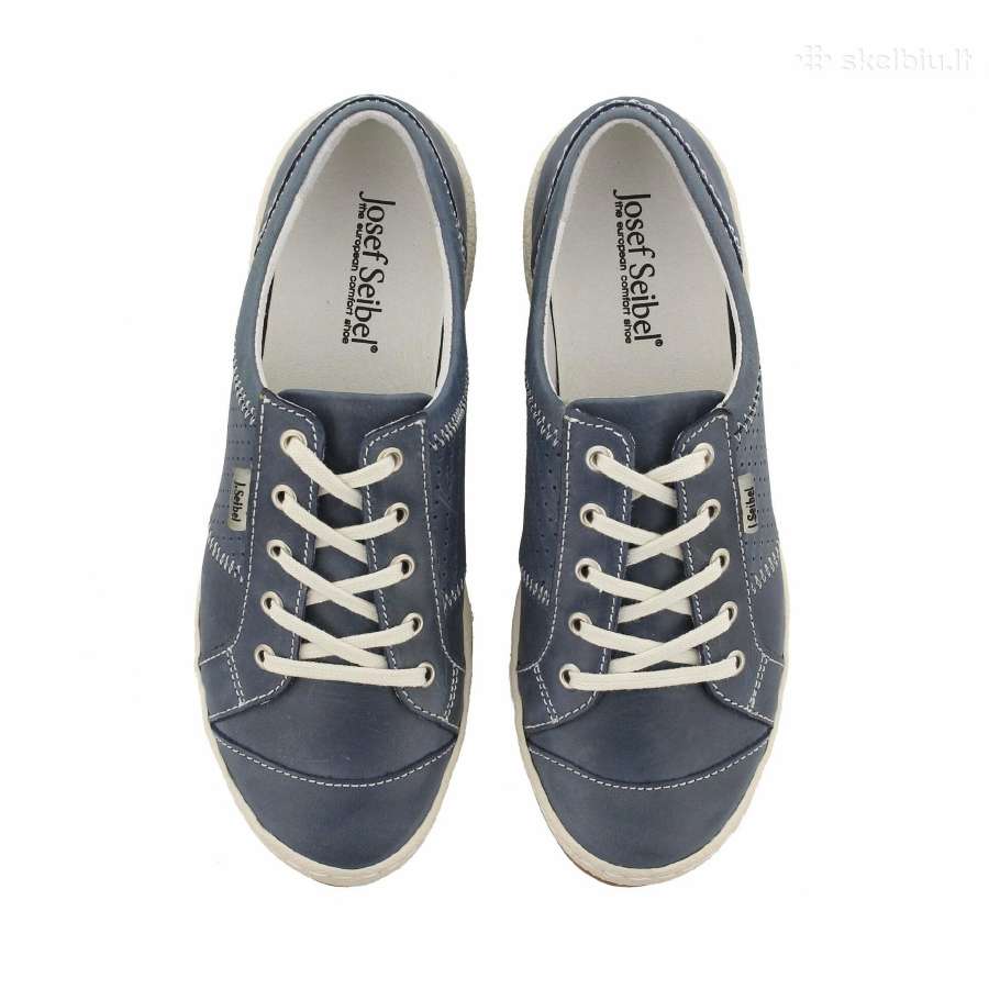 Josef Seibel Blue Denim Caspian Leather Sneaker - nuotraukos Nr. 10