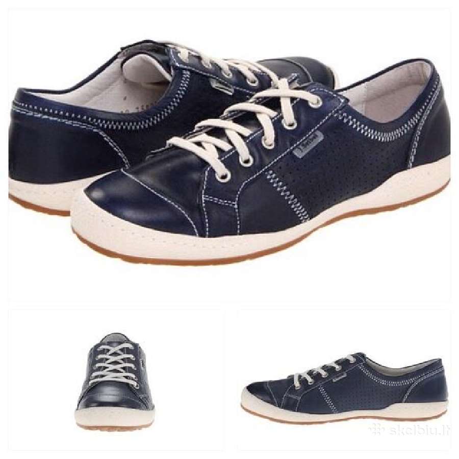 Josef Seibel Blue Denim Caspian Leather Sneaker - nuotraukos Nr. 3