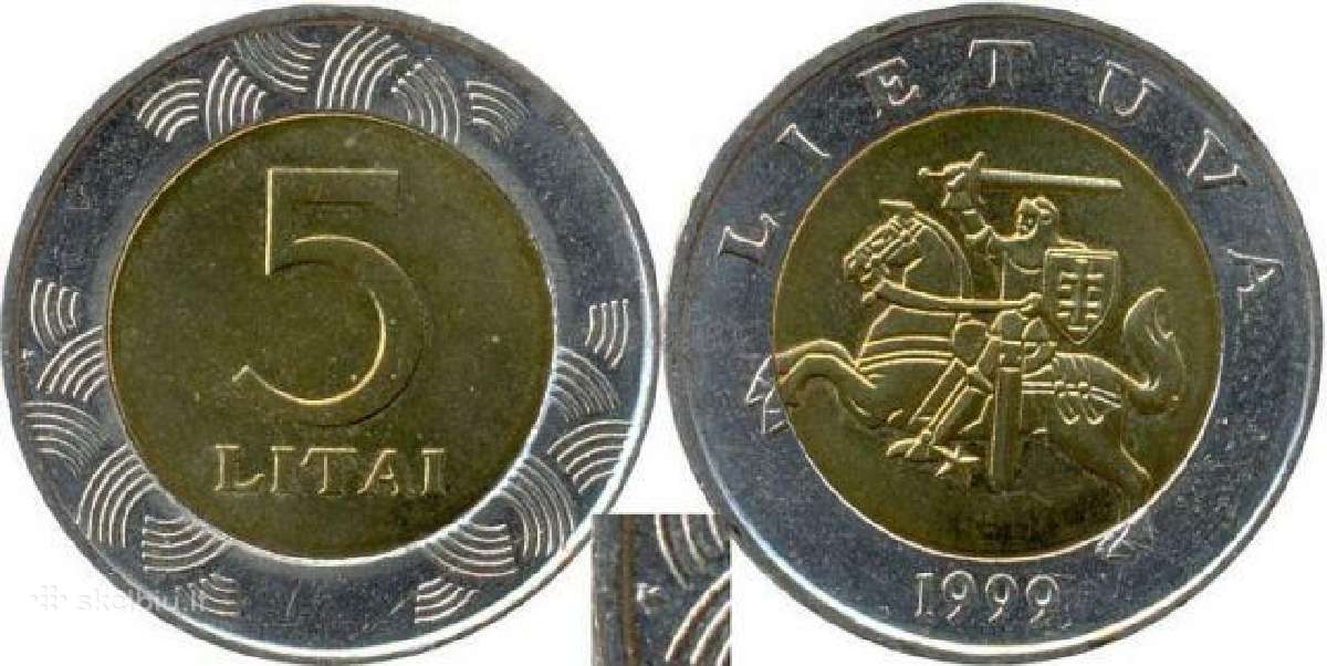 Perku 5 litų monetą "gaidys"
