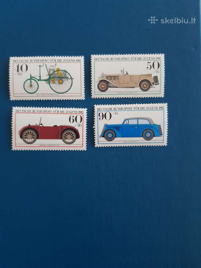Vokietija 1982 m. Automobiliai1, svarus