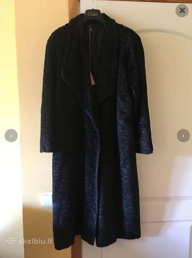 Naujas dirbtinio karakulio oversize paltas - nuotraukos Nr. 3