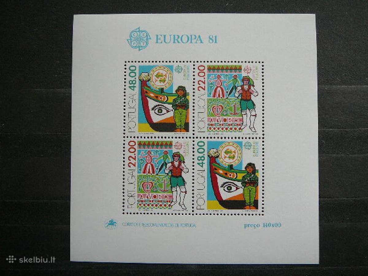 Europa Cept Portugalija 1981 Mnh pg1533b