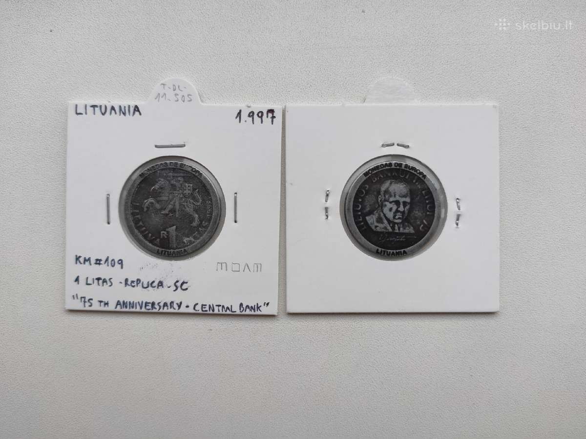 1 litas 1997 Jurgutis - replica - nuotraukos Nr. 2