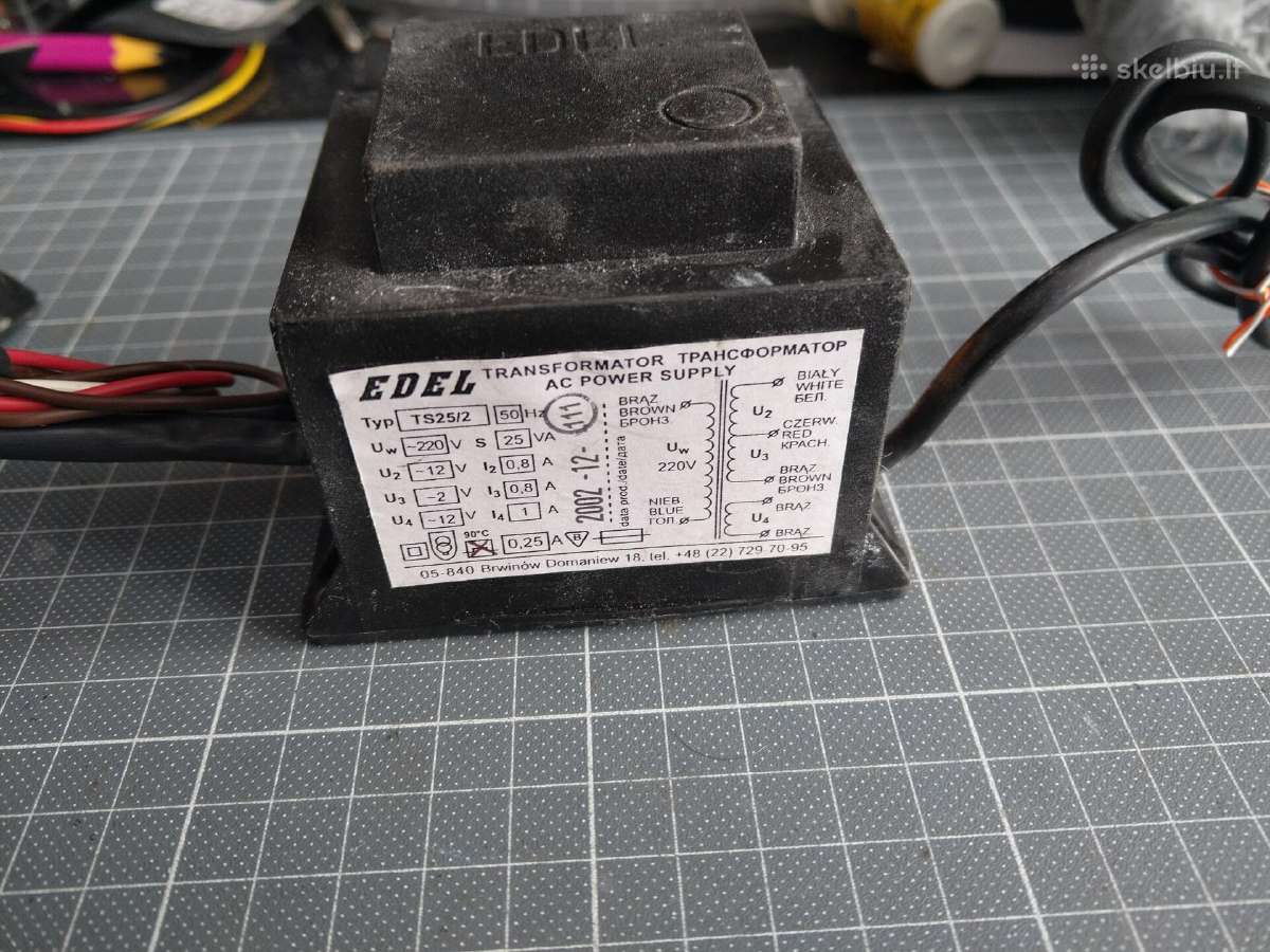Transformatorius 220/12v Edel