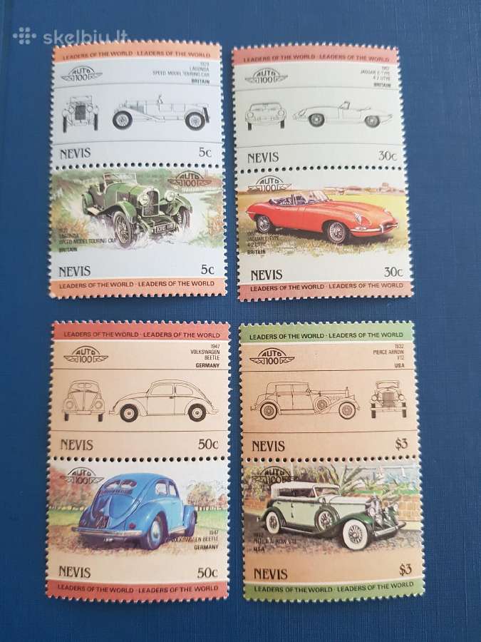 Nevis 1984 m. Automobiliai, svarus