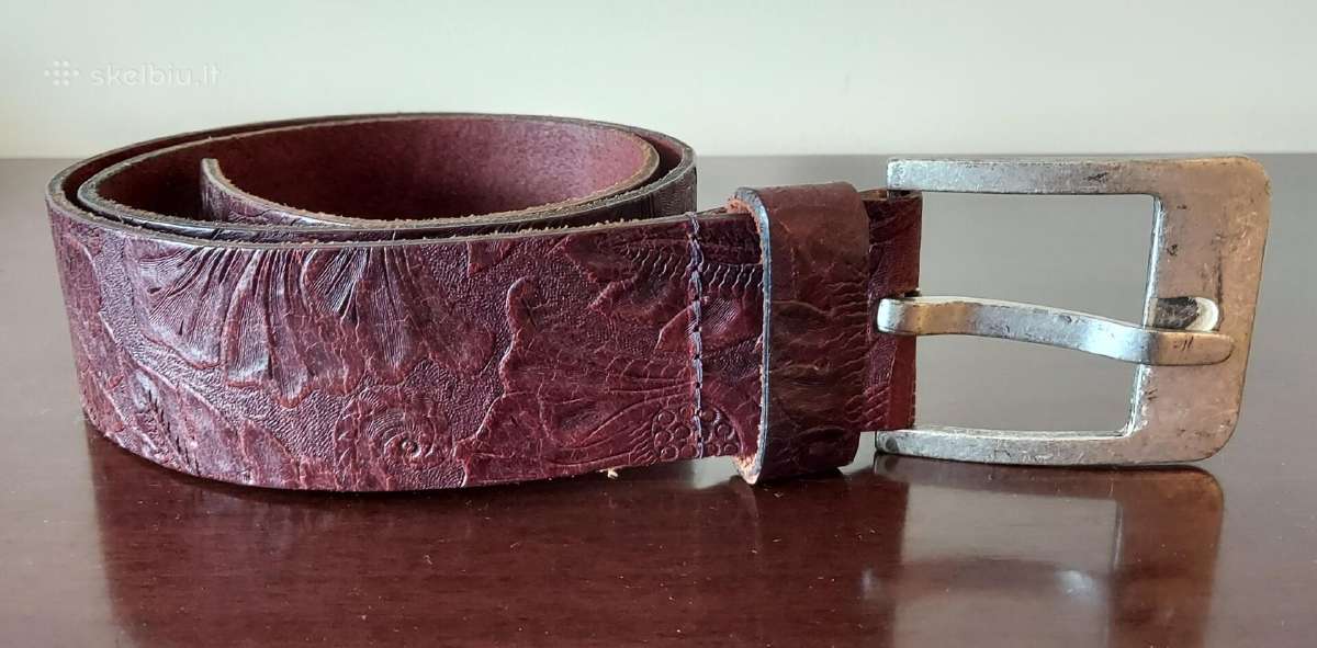 Naujas Cowboys natūralios odos diržas 85 cm