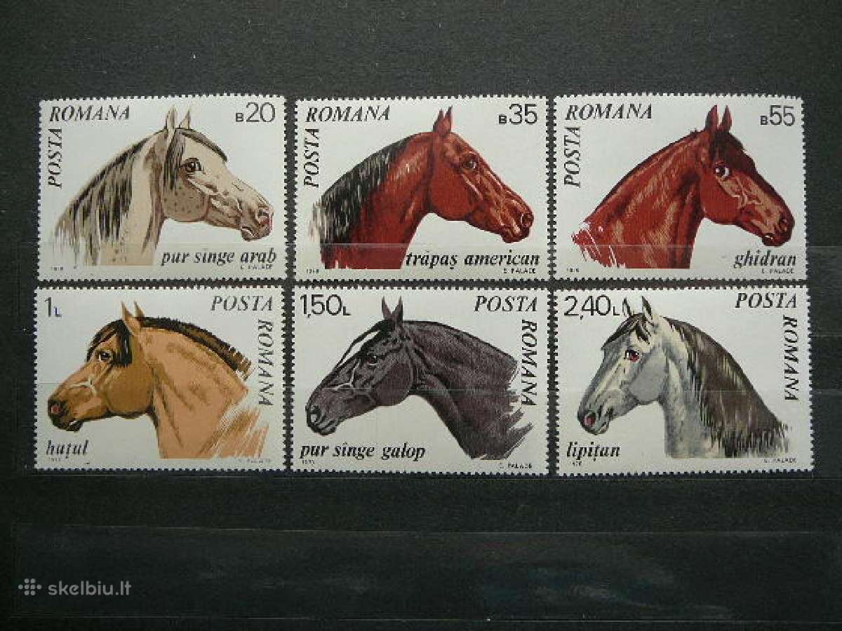 Arkliai Rumunija 1970 Mnh alb2888