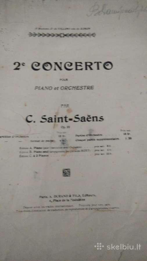 C.saint- Saens Koncertas fortepijonui