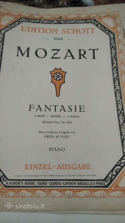 W.a.mozart natos fortepijonui