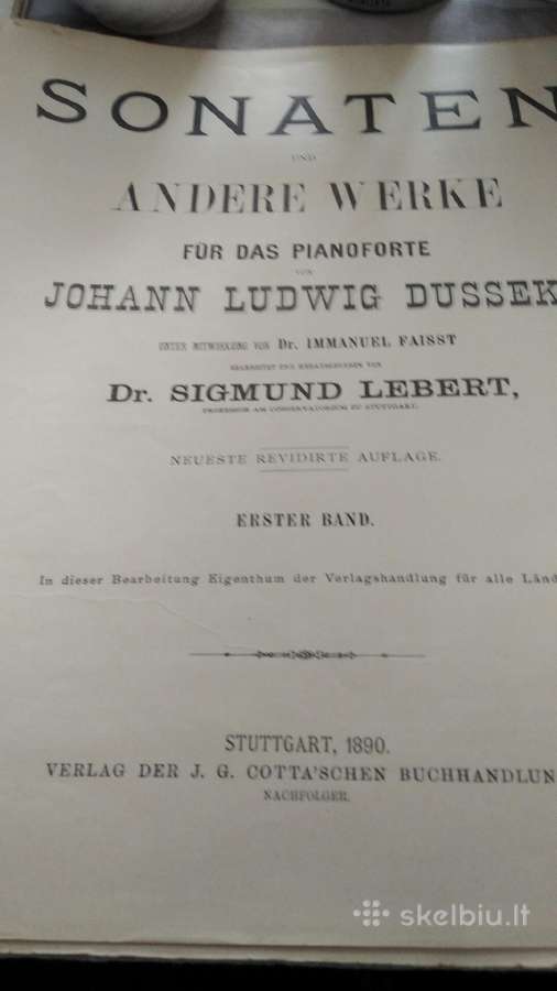 J.dussek Sonatos fortepijonui