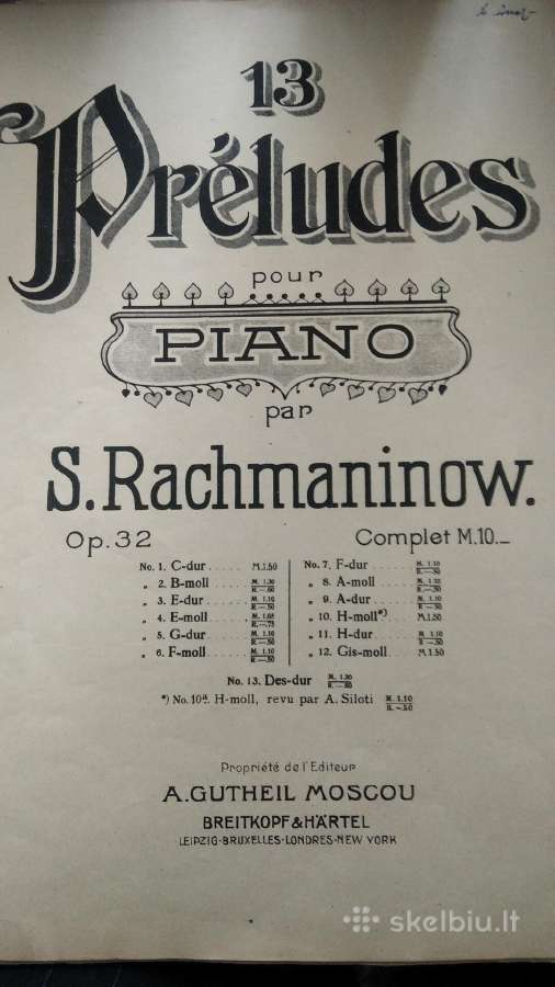 S.rachmaninovo natos fortepijonui - nuotraukos Nr. 2