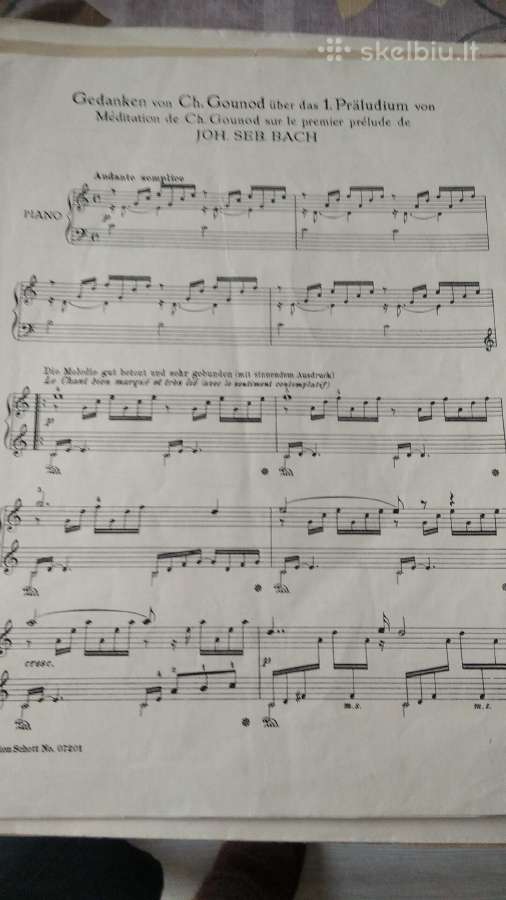 Ch.gounod natos fortepijonui - nuotraukos Nr. 2