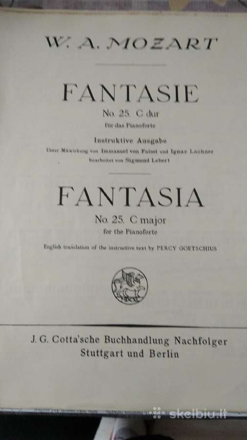 W.a.mozart Fantazija fortepijonui - nuotraukos Nr. 2