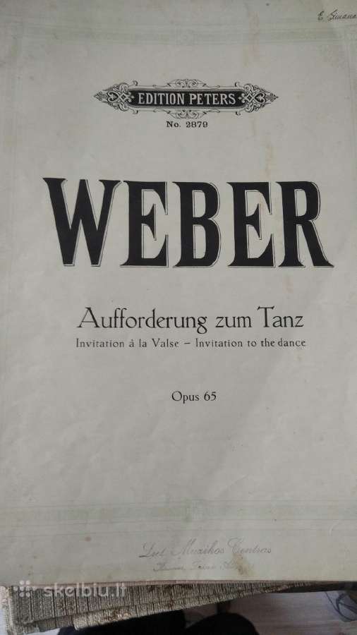 C.m.weber natos fortepijonui