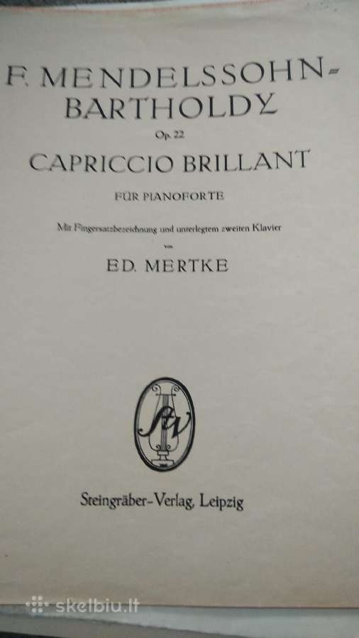 F.mendelsono natos fortepijonui - nuotraukos Nr. 2