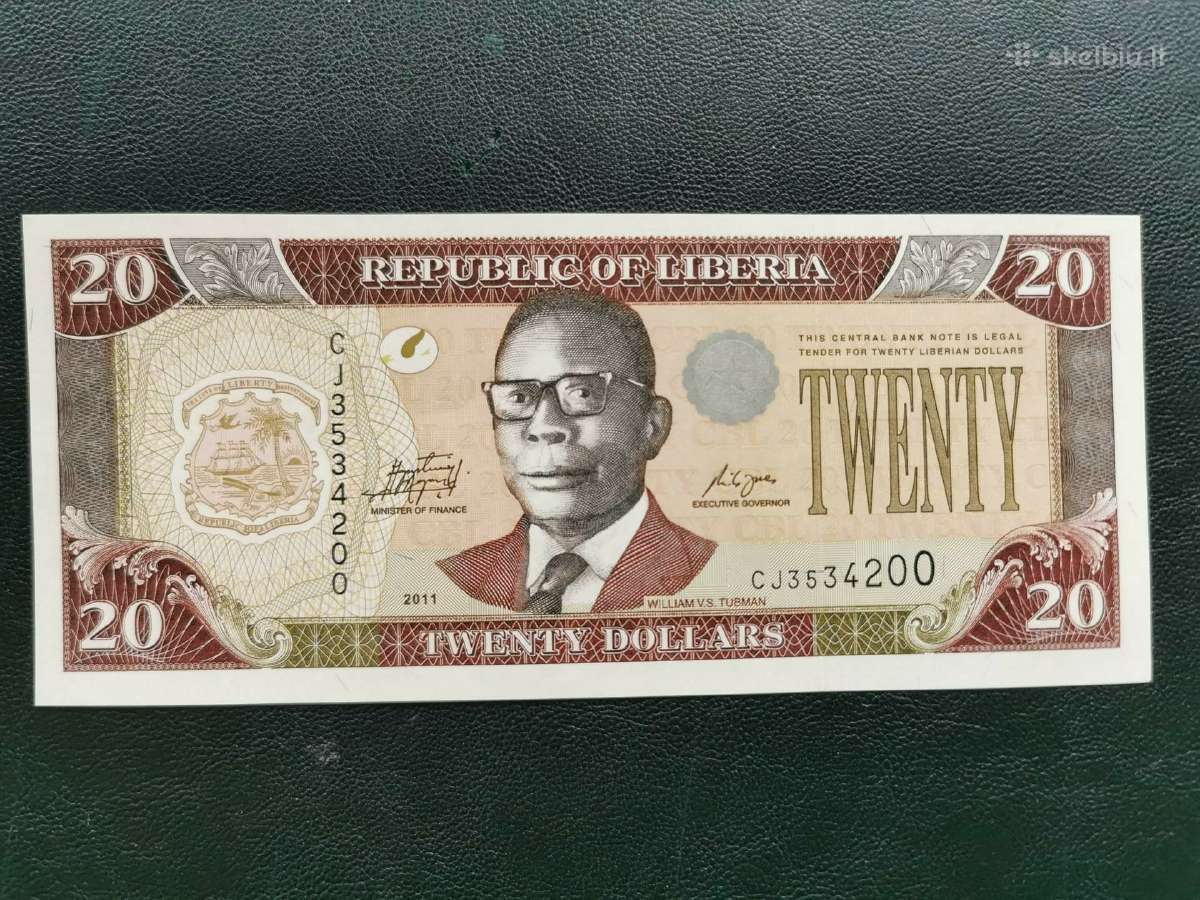Liberija 20 dollars 2011m unc