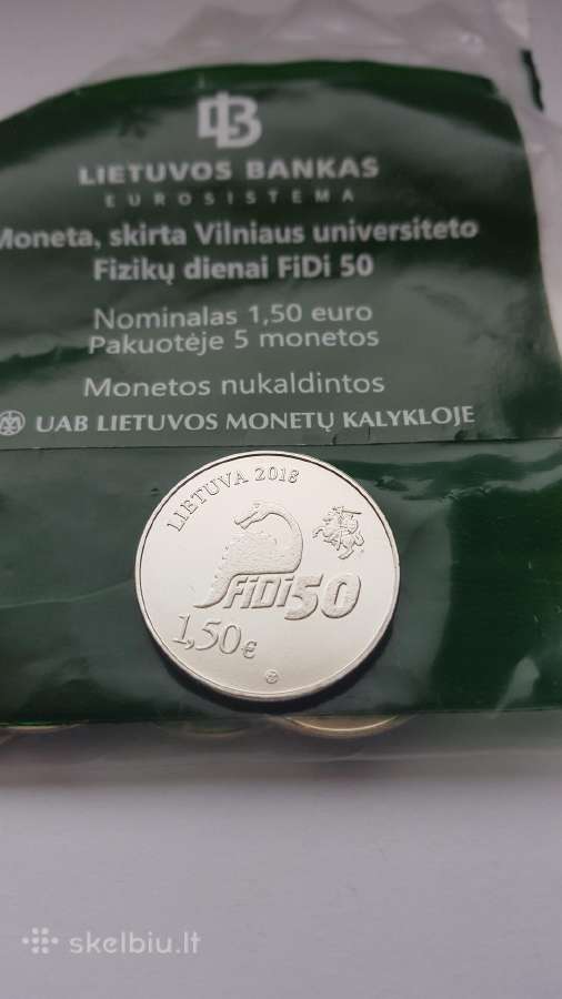 Lietuva 2018 1,5€ Fidi 50 - nuotraukos Nr. 2