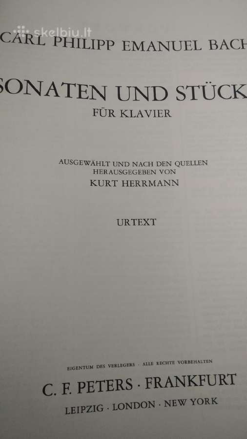 C.p.e. Bach natos fortepijonui - nuotraukos Nr. 2