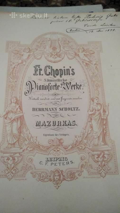 F.šopeno Mazurkos fortepijonui