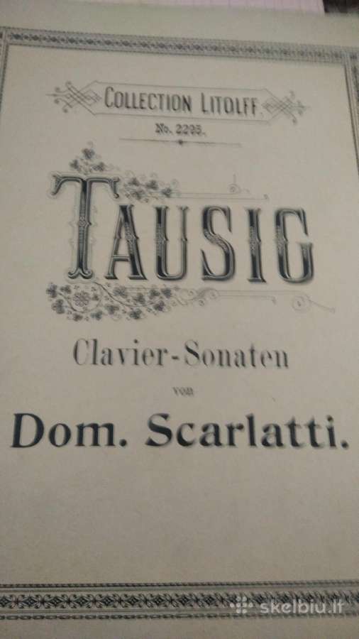 D.skarlati Sonatos fortepijonui