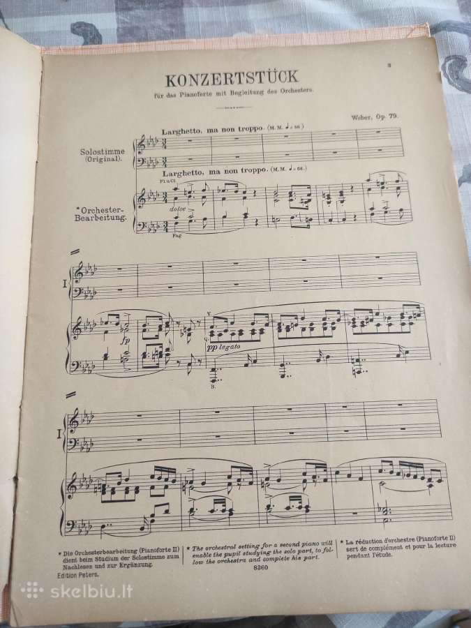 C.m.weber Koncertas fortepijonui - nuotraukos Nr. 2