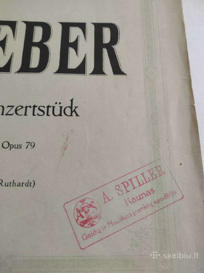 C.m.weber Koncertas fortepijonui - nuotraukos Nr. 3