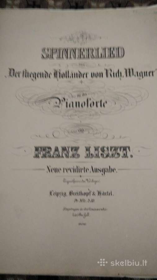 R.vagner- F.list natos fortepijonui